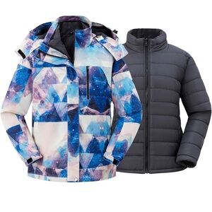 Wantdo 3 in 1 Ski & Snow Jacket coat Set sz 3X